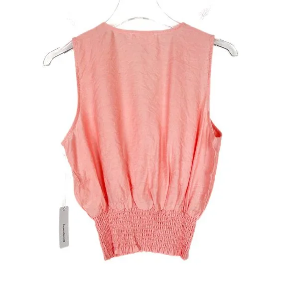 NWT Six/Fifty The Summer Tank Top Surplice Neckline Coral Size Small S NEW - Picture 8 of 10